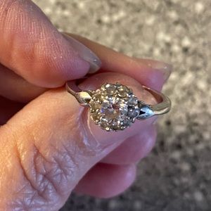 Women’s CZ sterling silver ring